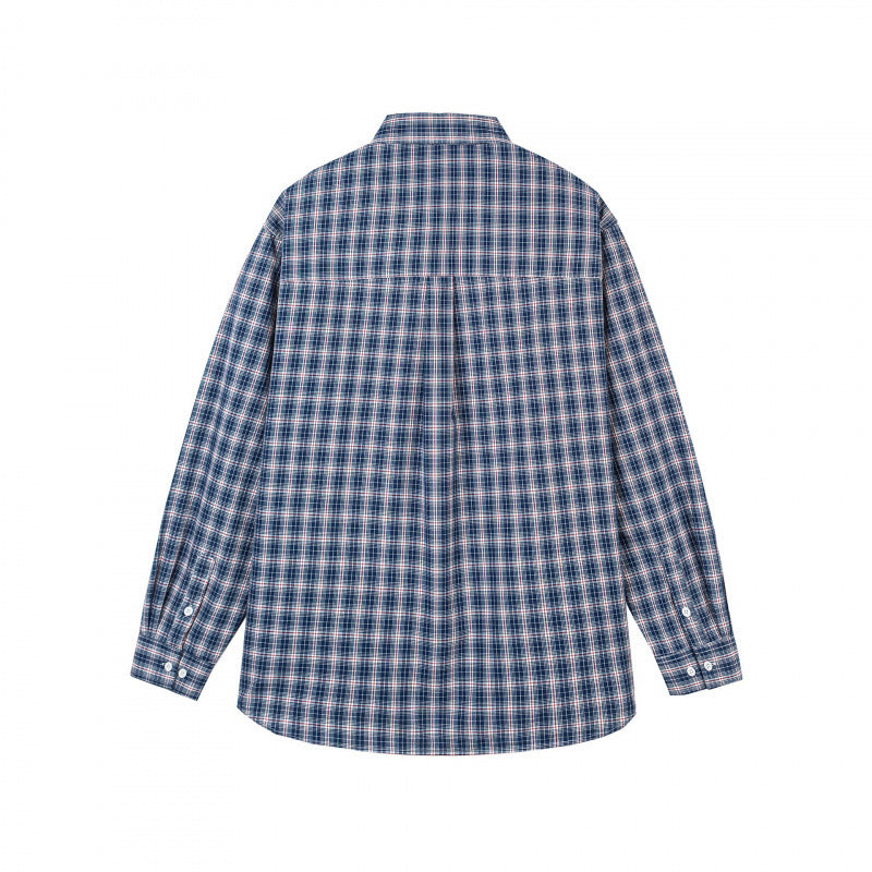 Men's Checked Oversized Shirt in Relaxed Fit with Chest Pocket Fashion Glam