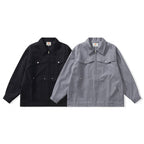 Unisex Kastige Worker-Overjacket made of canvas with full-length zipper, chest flap pocket and patch hand pockets Fashion Glam
