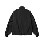 Unisex Lightweight Boxy Outdoor Jacket in Track Style with High Stand-Up Collar, Zipper Pockets and Elastic Hem Fashion Glam