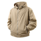 Men's Lightweight Breathable Hooded Windbreaker with Mesh Lining and Zipper Pockets Fashion Glam