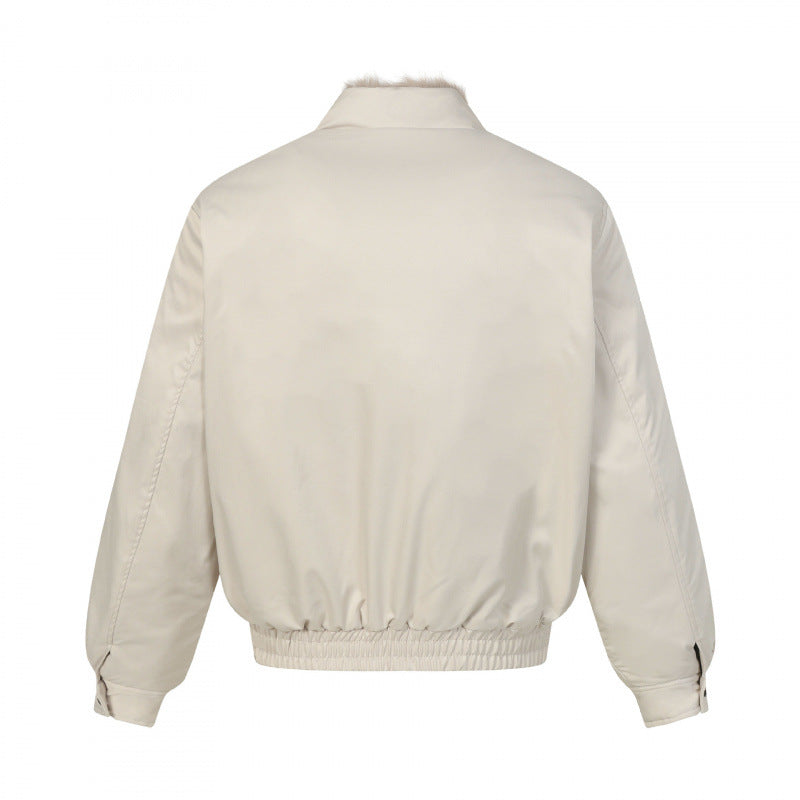 Men's Short Cut Bomber Jacket Fashion Glam