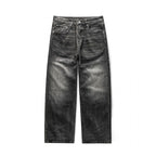 Men's loosely cut straight jeans in workwear style with used effect Fashion Glam