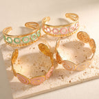 Women's cuff with elegant spiral design Fashion Glam