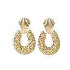 Ladies Hanging Earrings in Modern Rectangular Design Fashion Glam