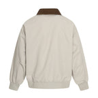 Men's Harrington jacket with corduroy collar, ribbed hem and discreet front zipper Fashion Glam