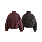 Unisex Boxy quilted bomber jacket with high stand-up collar and flap pockets Fashion Glam