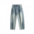 Ladies baggy jeans in panel design with low waistband and large pockets Fashion Glam