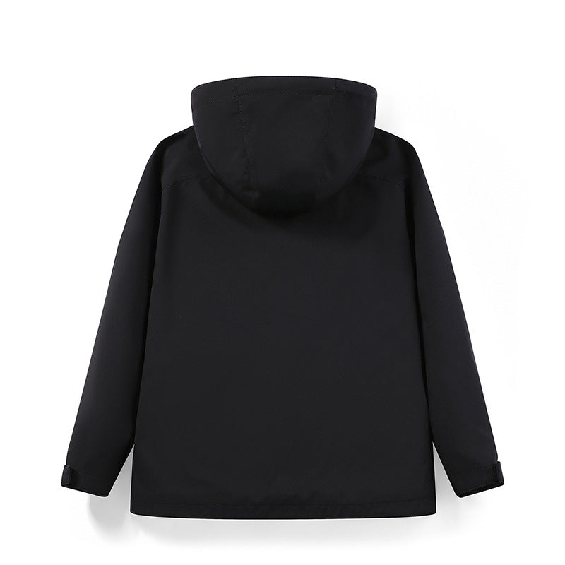 Men's water-repellent field jacket with hood and multifunctional pockets Fashion Glam