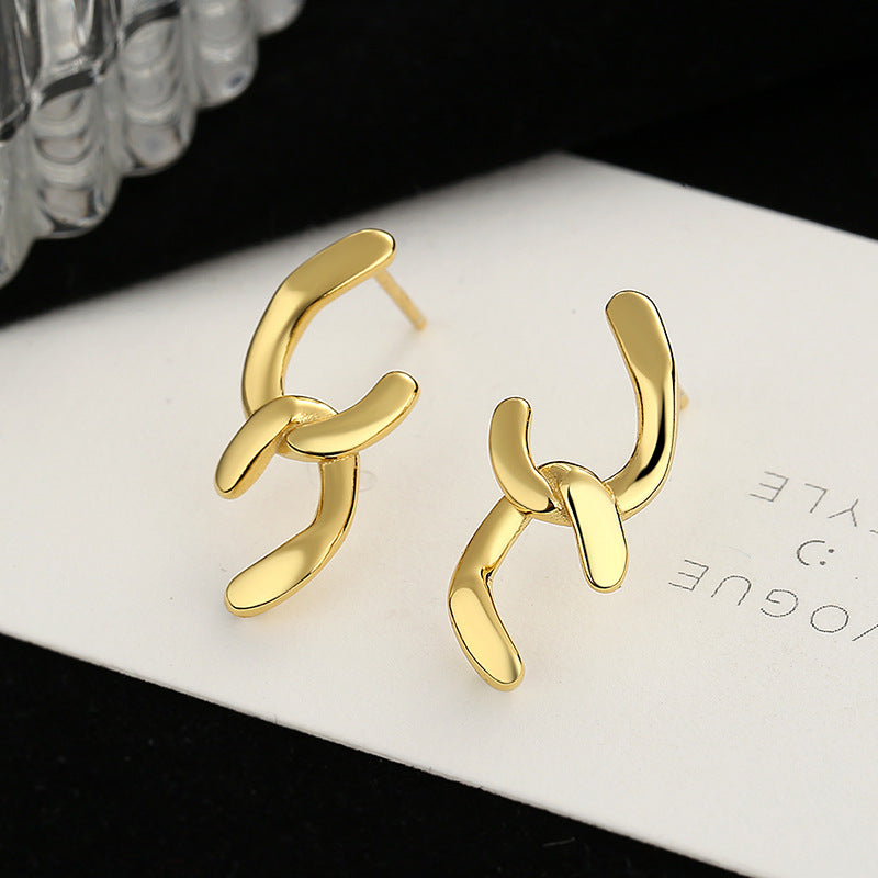 Women's earrings with sparkling circle pendant Fashion Glam