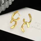 Women's earrings with sparkling circle pendant Fashion Glam