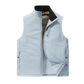 Men's Padded Outdoor Vest with Stand-Up Collar, Multifunctional Pockets and Lightweight Thermal Lining Fashion Glam