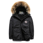 Men's winter parka with hood and faux fur trim, insulating thermal lining & multiple pockets Fashion Glam