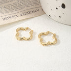 Ladies hoops in unique, sculptural design Fashion Glam