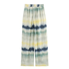 Ladies Lightweight Palazzo Pants in Batik Look with Elastic Waistband, Drawstring and Side Pockets Fashion Glam