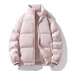 Men's Padded Puffer Jacket with High Stand Collar, Windproof Outer Layer and Adjustable Drawstring Hem Fashion Glam