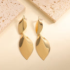Women Hanging Earrings with Elegant Leaf Shape and Luxurious Finish Fashion Glam