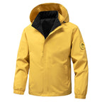 Men's technical hooded softshell jacket with adjustable hood and utility pockets Fashion Glam