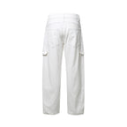 Women's High-Waisted Cargo Pants Relaxed Fit with Flap Pockets and Raw Hem Fashion Glam