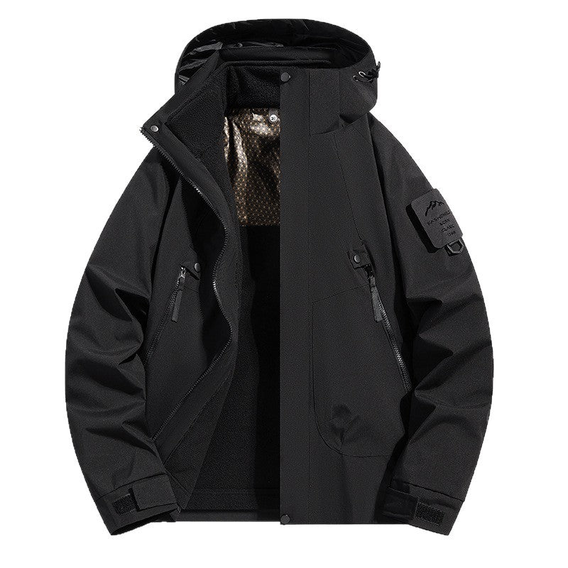 Women water-repellent softshell functional jacket with adjustable hood, windproof membrane and diagonal zip pockets Fashion Glam