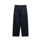 Women's Loose High-Waist Straight Jeans made of raw denim with relaxed fit Fashion Glam