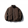 Unisex short boxy isolation jacket with diagonal flap pocket detail and elastic hem Fashion Glam