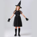 Girl Witch Costume with Tulle Skirt and Accessories Fashion Glam