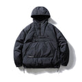 Unisex Padded Hoodie-Anorak with Half Zip, Kangaroo Pocket and Drawstring Fashion Glam