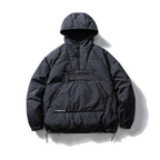 Unisex Padded Hoodie-Anorak with Half Zip, Kangaroo Pocket and Drawstring Fashion Glam