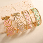 Women's cuff with elegant spiral design Fashion Glam