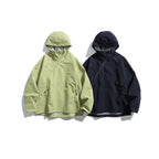 Unisex Lightweight Tech Rain Jacket with Asymmetrical Zipper Fashion Glam