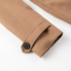 Women Maxilength double-breasted trench coat made of wool blend with tie belt and shoulder flap Fashion Glam