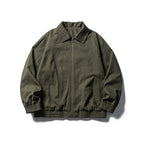 Men's Boxy Canvas Blouson with full zip and elastic cuffs Fashion Glam