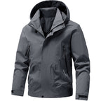Men's Breathable Softshell Outdoor Jacket with Windproof Membrane, Adjustable Hood and Zipper Pockets Fashion Glam