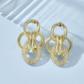Women's Hanging Earrings with Luxurious, Sculptural Design Fashion Glam