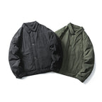 Men's Lightweight Oversized Field Jacket in Workwear Style with Shirt Collar and Button Closure Fashion Glam