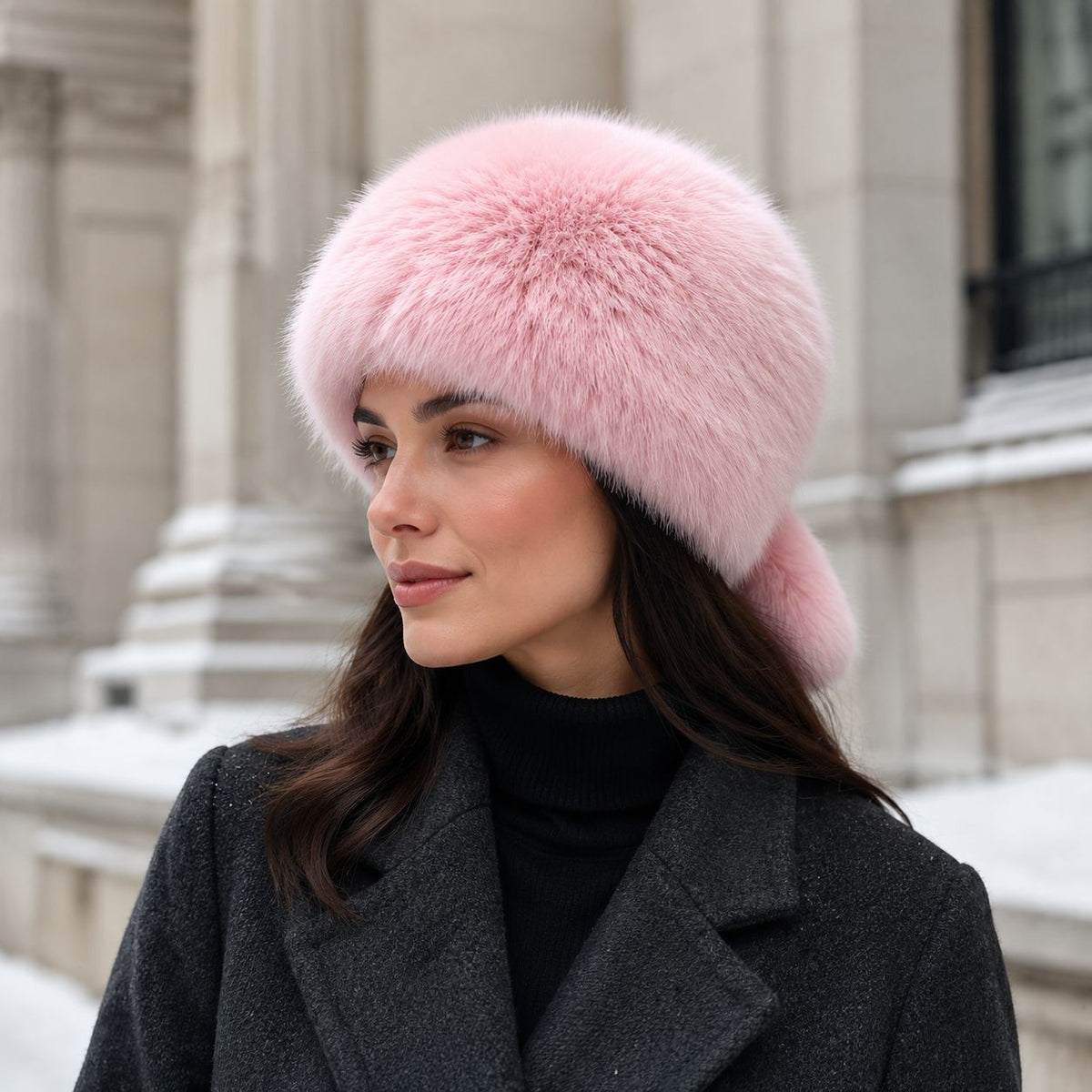 Ladies Luxurious Faux Fur Ushanka with Ear Flaps and Soft Lining Fashion Glam