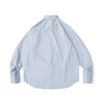 Men's Wide Cut Poplin Shirt with Stripes and Chest Pocket Fashion Glam