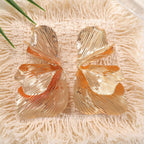 Women's ear clips in an elegant, textured design Fashion Glam