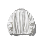 Unisex Boxy over-jacket with shirt collar, concealed zipper and soft drape Fashion Glam