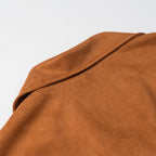 Women Short Suede Biker Jacket with Oversized Silhouette and Long Fringes Fashion Glam