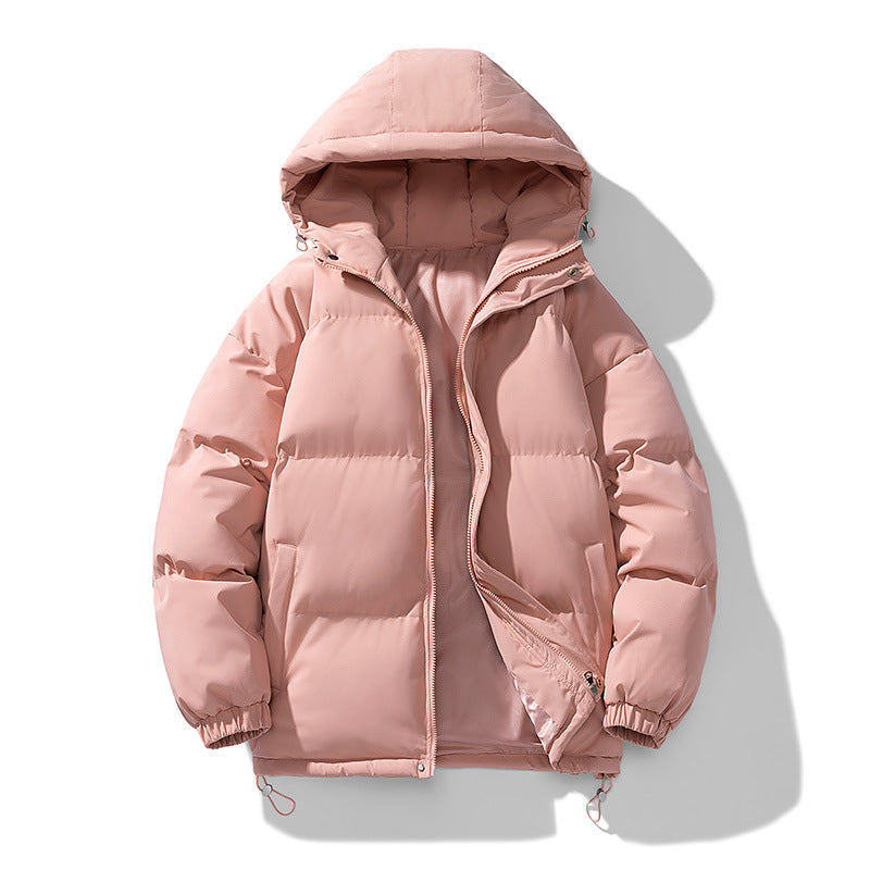 Unisex Padded Hooded Quilted Jacket with Thermal Insulation and Adjustable Hem Fashion Glam