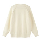 Unisex Oversize Fine Knit Sweater with Round Neck, Raglan Sleeves and Ribbed Cuffs Fashion Glam