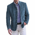 Men's elegant and fashionable suit jacket made of high-quality leather Fashion Glam