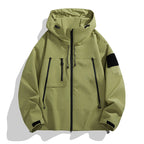 Women's Technical Outdoor Jacket with Adjustable Hood System and Multifunctional Pockets Fashion Glam