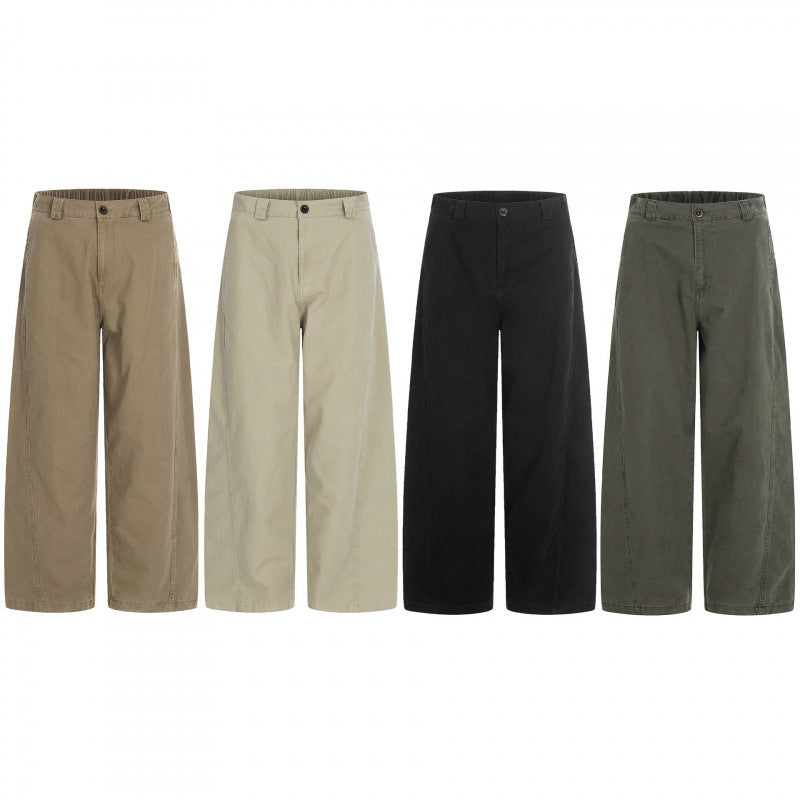 Women's Wide Cropped Pants with High Waist and Straight Leg Fashion Glam