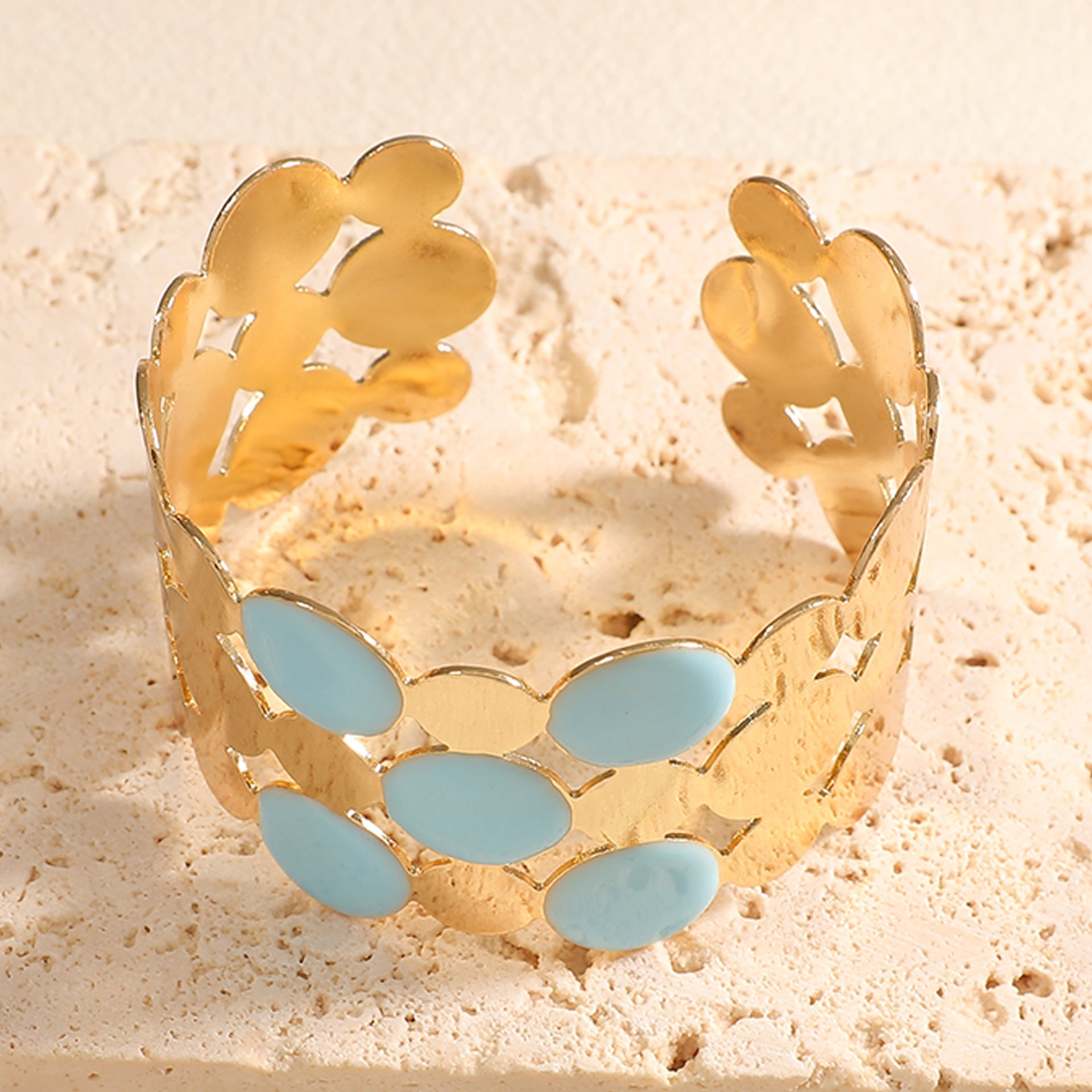 Ladies bracelet with intricate floral design Fashion Glam