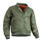 Men's Lightweight Flight Bomber Jacket with Water-Repellent Shell and Contrast Lining Fashion Glam