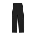Women's High-Waisted Wide Fabric Pants with Straight Leg and Hidden Waistband Fashion Glam