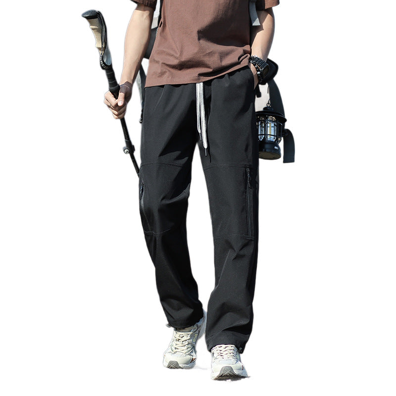 Men's Technical Outdoor and Hiking Pants with Zipper Pockets and Adjustable Waist Fashion Glam