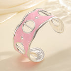 Women Open Bangle with Modern, Transparent Design Fashion Glam